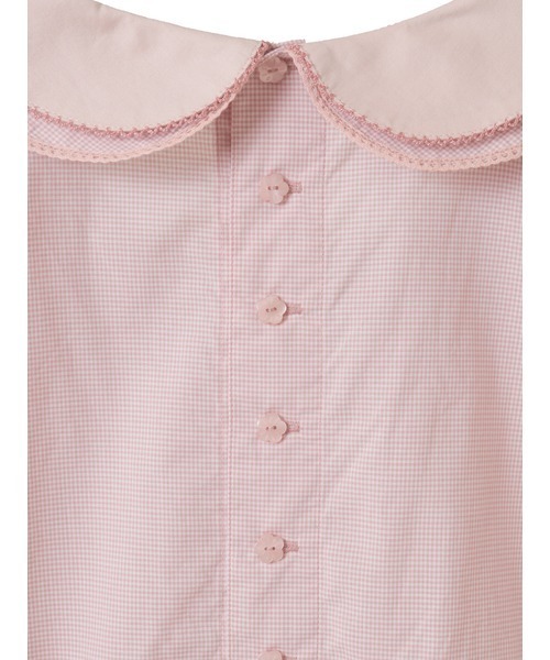 ブラウス シャツ チェリーレース使いギンガムチェックブラウス レディース PINK HOUSE ブラウス シャツ チェリーレース使いギンガム