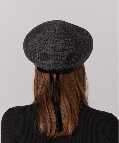 Chapeau d' O 帽子 ベレー帽 Back Ribbon TH Beret