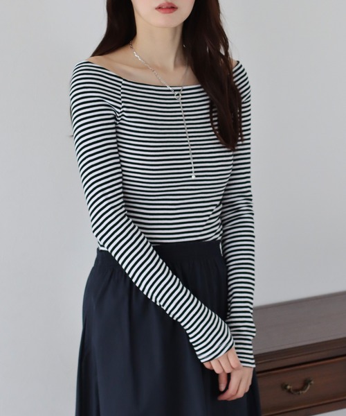「BLUEEAST」 長袖カットソー MEDIUM グレー レディース