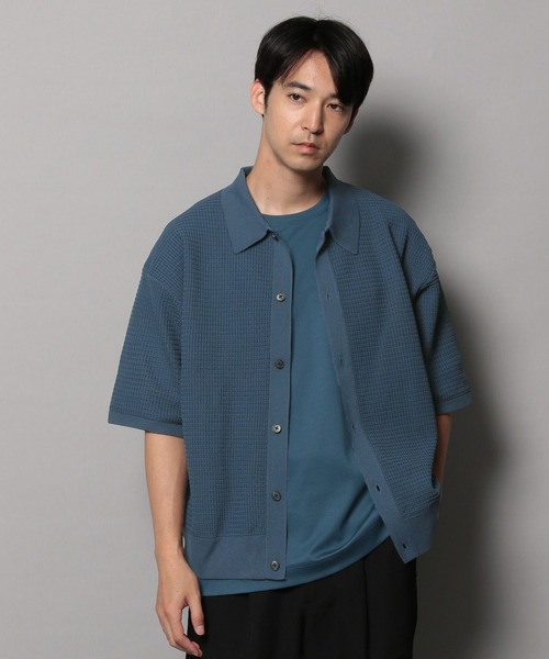 BAYFLOW（ベイフロー） シャツ 「シワになりにくい」サマーニット
