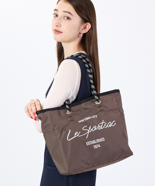 新品・未使用 LeSportsac リュック トートバッグ 2way ブラック LeSportsac トートバッグ ML 2 WAY TOTE 2ウェイチョコレート