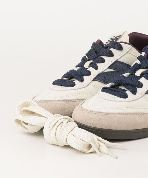 「New Balance」 ローカットスニーカー 24.5cm ベージュ レディース