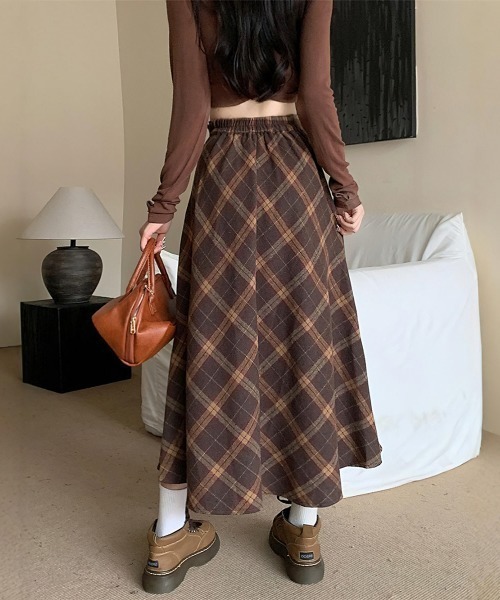 cammie スカート チェックフレアスカート : ZOZOTOWN Yahoo!店 - 通販