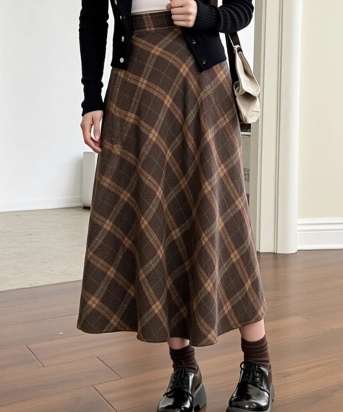 cammie スカート チェックフレアスカート : ZOZOTOWN Yahoo!店 - 通販