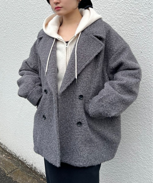 paradigm コート ジャケット 「paradigm」ウールライクボアオーバーP