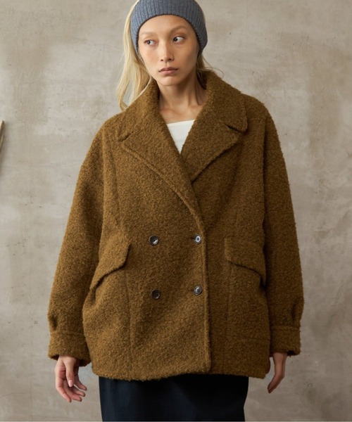 paradigm コート ジャケット 「paradigm」ウールライクボアオーバーP