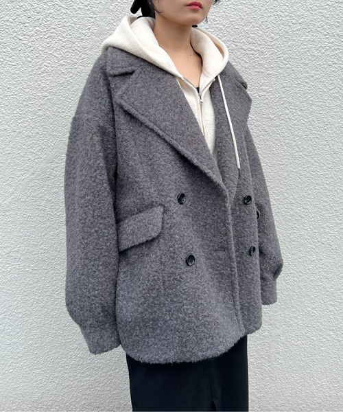 paradigm コート ジャケット 「paradigm」ウールライクボアオーバーP