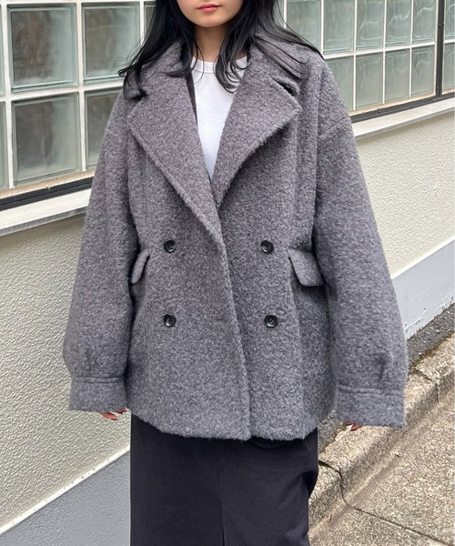 paradigm コート ジャケット 「paradigm」ウールライクボアオーバーP