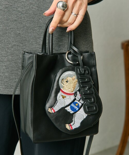 ear PAPILLONNER（イア パピヨネ） チャーム 「本革」sampo×earコラボ