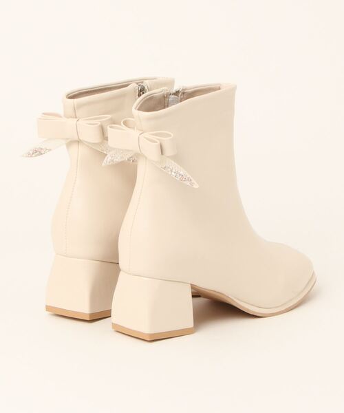 「Lace Ladies」 ショートブーツ 25 アイボリー レディース_画像2