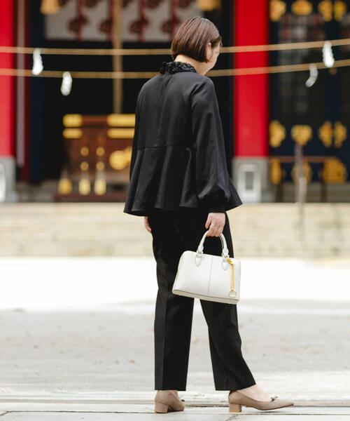 F by ROSSO（エフバイロッソ） ブラウス シャツ レースカラーペプラム