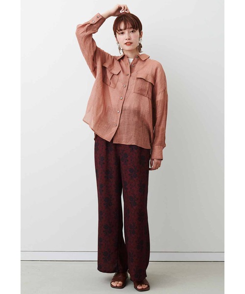 「MEDE19F」 長袖シャツ - ブラウン系その他 レディース_画像2