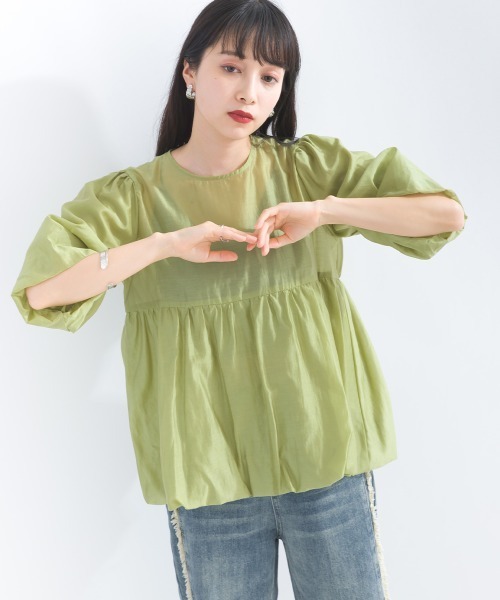 「terrace」 半袖ブラウス MEDIUM ブラック レディース_画像8