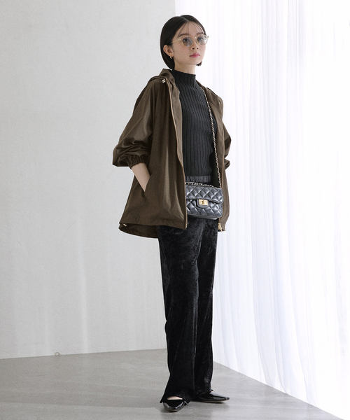 La TOTALITE（ラ トータリテ） パンツ ベロアイージーパンツ