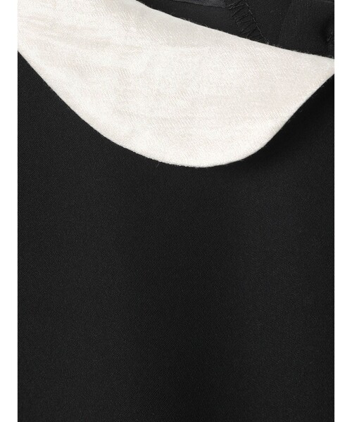 mizuiroind（ミズイロインド） ワンピース 衿付きサテンコクーン