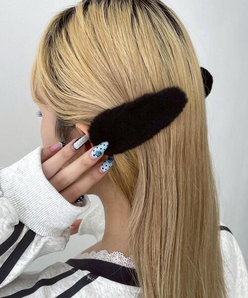 WEGO（ウィゴー） ヘアピン WEGO/「2点セット」ファーヘアピン