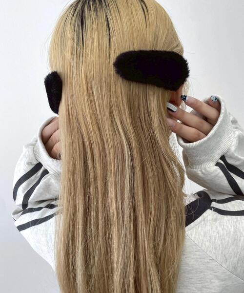 WEGO（ウィゴー） ヘアピン WEGO/「2点セット」ファーヘアピン