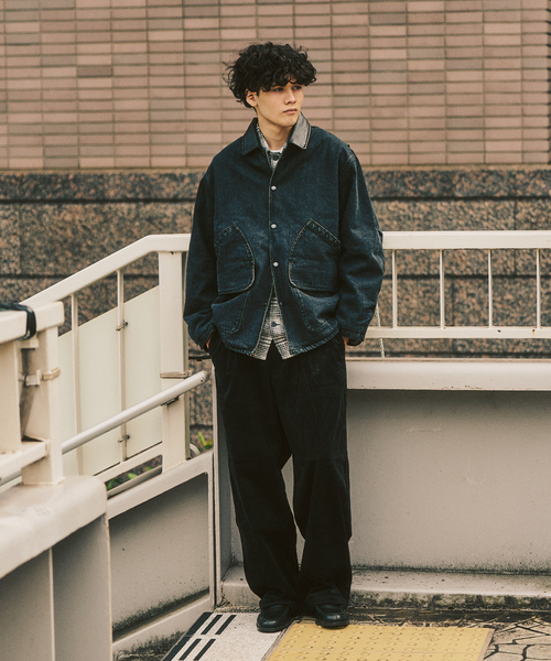 417 EDIFICE コート ジャケット ツイル ハンティングジャケット メンズ