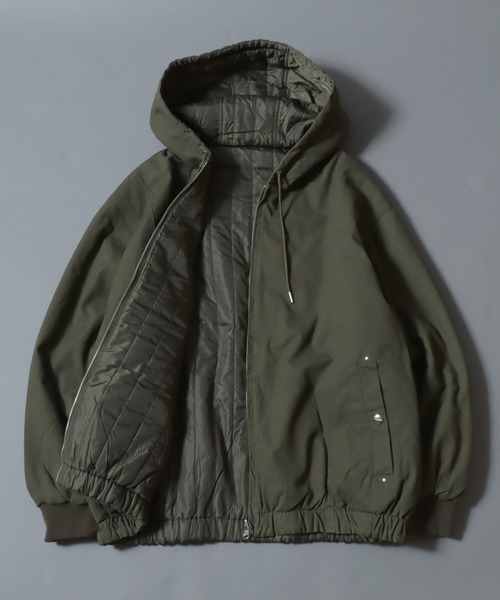 アンパスィ　裏起毛中綿ブルゾン　パーカーブルゾン　レディース　完売品　希少 ANPAS（アンパス） ブルゾン アウター Reversible Short Hooded Jacket