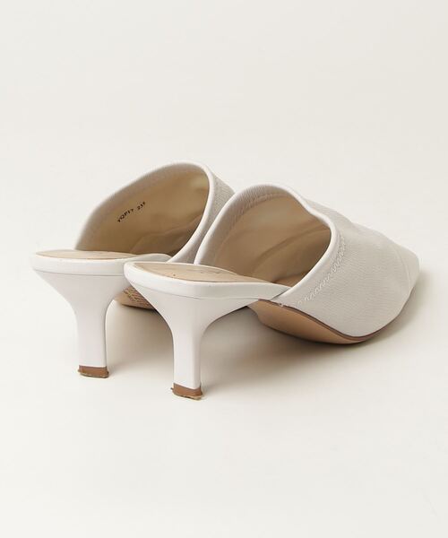 「STACCATO」 ミュール 23.5cm ホワイト レディース_画像2
