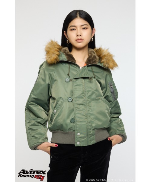 MOUSSY(マウジー) コート アウター AVIREX N2-B レディース MOUSSY(マウジー) コート アウター AVIREX N2-B レディース