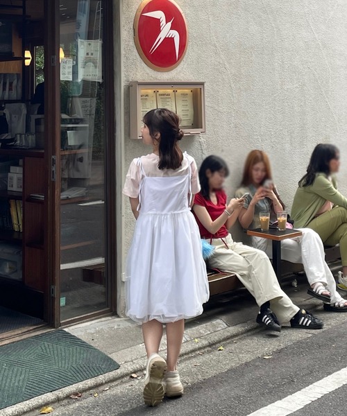 「muguet」 キャミソールワンピース FREE ホワイト レディース_画像5