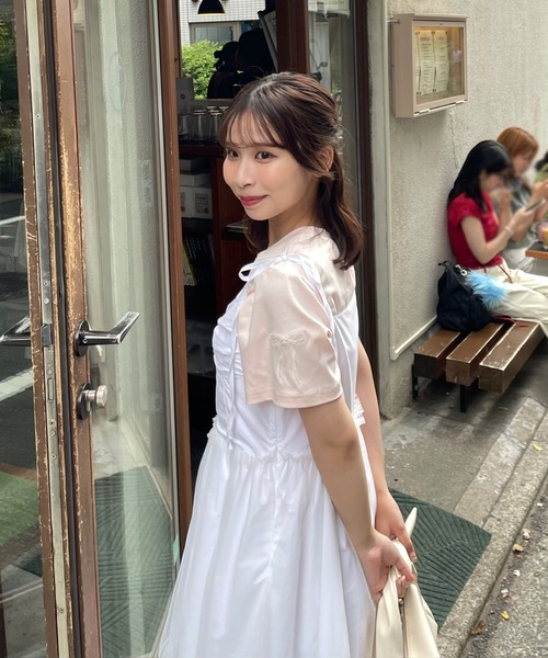 「muguet」 キャミソールワンピース FREE ホワイト レディース_画像6