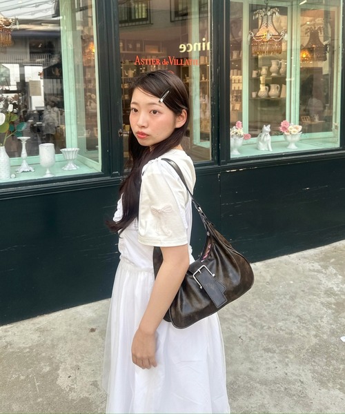 「muguet」 キャミソールワンピース FREE ホワイト レディース_画像9