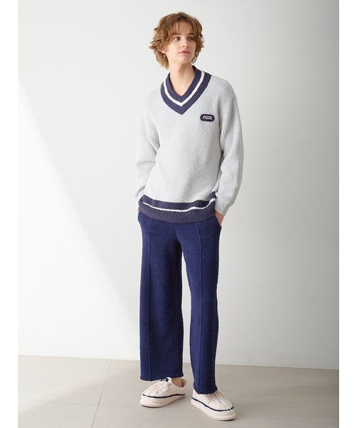 gelato pique（ジェラートピケ） パジャマ 「HOMME」パウダーライン