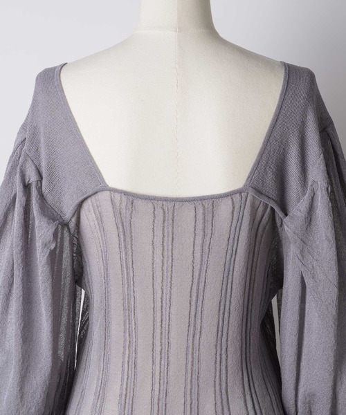 「J1U by LA BELLE ETUDE」 長袖ニット FREE ホワイト レディース_画像3