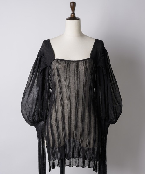 「J1U by LA BELLE ETUDE」 長袖ニット FREE ホワイト レディース_画像5