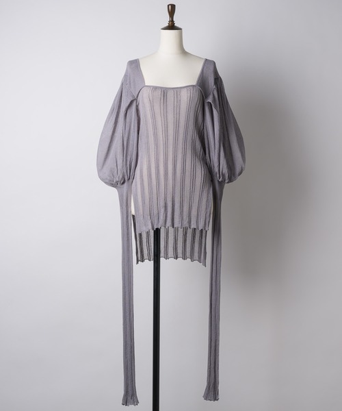 「J1U by LA BELLE ETUDE」 長袖ニット FREE ホワイト レディース_画像7