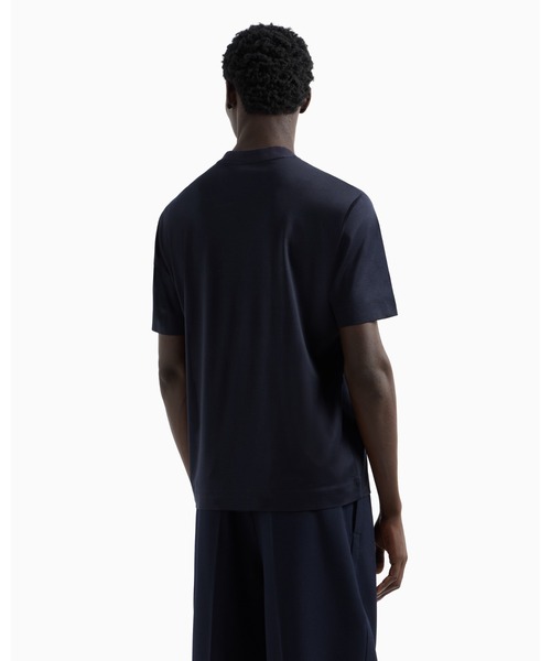「EMPORIO ARMANI」 半袖Tシャツ X-LARGE ネイビー メンズの画像