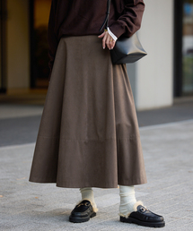 IENA スウェードライクフレアスカート IENA（イエナ）の「スウェードライクフレアスカート（スカート）」 - WEAR