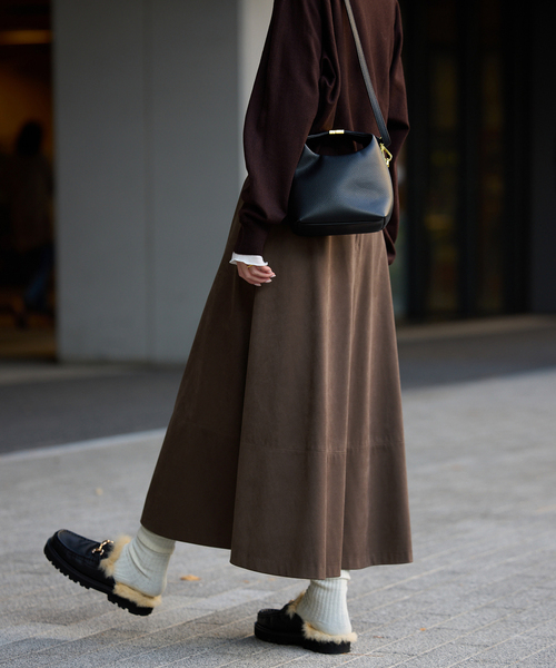 SLOBE IENA（スローブイエナ） スカート フェイクスエードフレア