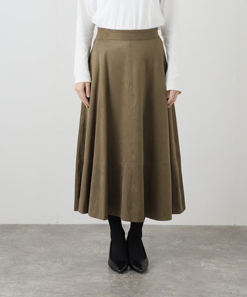 SLOBE IENA（スローブイエナ） スカート フェイクスエードフレア