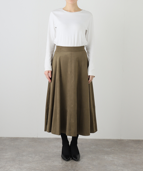 SLOBE IENA（スローブイエナ） スカート フェイクスエードフレア