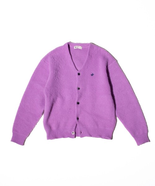 「BEVERLY HILLS POLO CLUB」 ニットカーディガン L ブラック メンズ_画像9