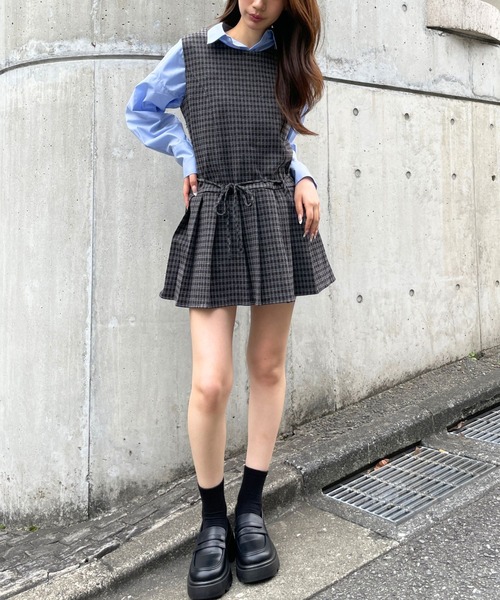 3.3 FIELD TRIP ジャンパースカート 3.3 Field Trip／ウールライク