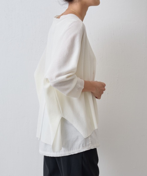 「BEARDSLEY」 ノースリーブチュニック S ライトグレー レディース_画像6