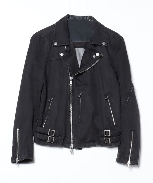 NO ID.（ノーアイディー） ライダースジャケット 1 ブラック メンズ