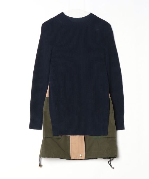 sacai（サカイ） ドッキングワンピース 1 ネイビー レディース