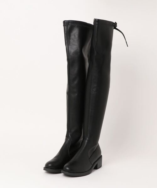 「Burner」 ロングブーツ 36 ブラック レディース_画像4