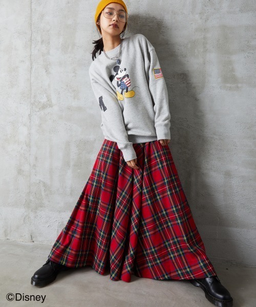 「GEVS.」 「SMILELAND」ロングスカート L レッド レディース_画像8