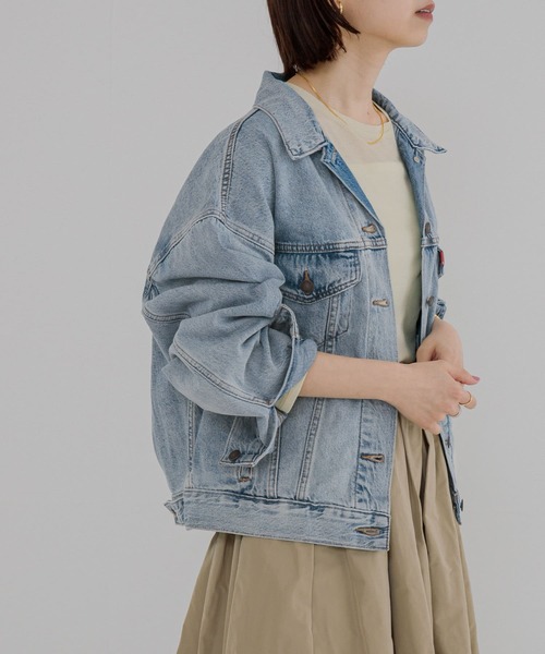 「Levi's」 デニムジャケット SMALL ライトインディゴブルー レディース