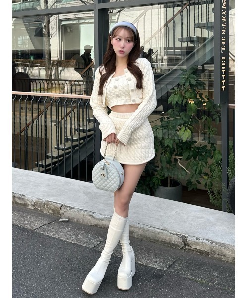 Darich(ダーリッチ) ワンピース DOLLYケーブルニット3ピースセット Darich(ダーリッチ) ワンピース DOLLYケーブルニット3ピースセット