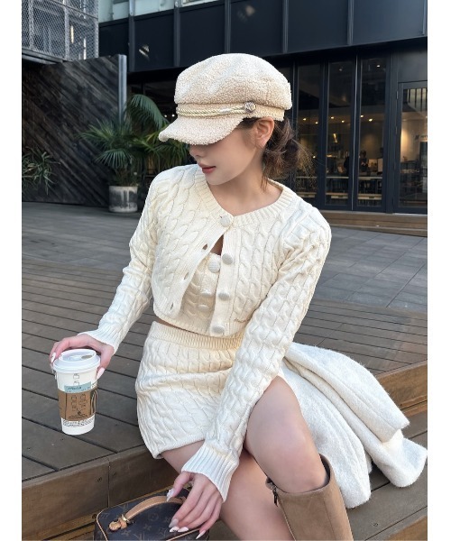 Darich（ダーリッチ） ワンピース DOLLYケーブルニット3ピースセット