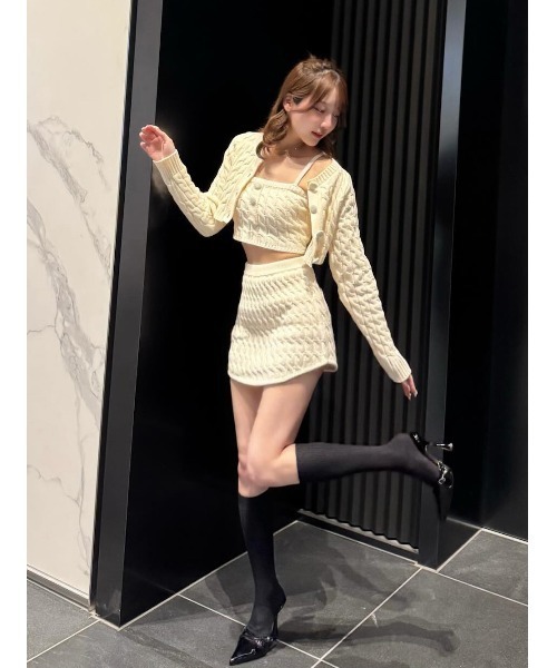Darich（ダーリッチ） ワンピース DOLLYケーブルニット3ピースセット