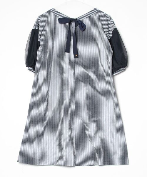 「BLUE LABEL CRESTBRIDGE」 半袖ワンピース 38 ネイビー レディース_画像2