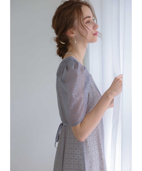 「Dorry Doll」 半袖ワンピース MEDIUM ブルー レディース_画像6